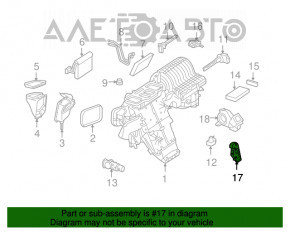 Актуатор моторчик привод печки вентиляция Mercedes W164 ML