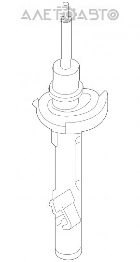 Амортизатор передний левый Mazda3 2.3 03-08 новый неоригинал BILSTEIN