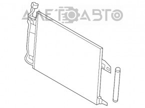 Radiatorul condensatorului de aer condiționat Mazda6 09-13 2.5 neoriginal.