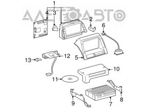 Monitor, display, navigație Toyota Prius 2004-2009