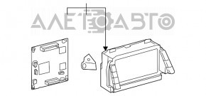 Monitor, display, navigație Toyota Prius 2004-2009 zgârieturi, buton șters.