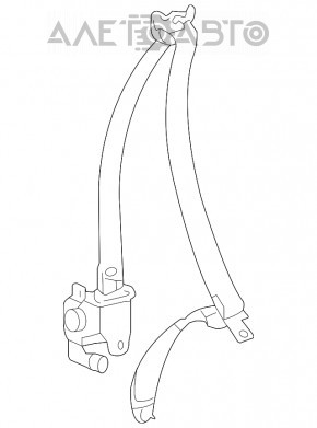 Centura de siguranță pentru șofer Toyota Prius 2004-2009, bej.