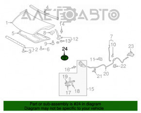 Emblema Toyota de pe capota din față a Toyota Prius 2004-2009