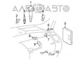 Computer, hybrid vehicle control Toyota Prius 20 04-09