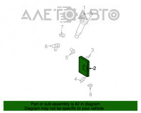 Modulul ECU al motorului Toyota Sienna 04-10 3.5