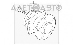 Rulmentul roții din spate dreapta pentru Subaru Outback 10-14.