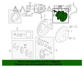 Rulmentul roții din spate dreapta pentru Subaru Outback 10-14.