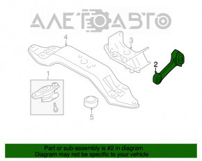 Perna motorului central Subaru Outback 20- nou OEM original