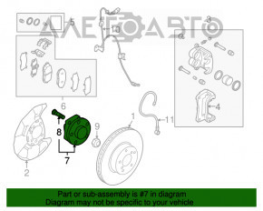 Ступица передняя левая Subaru Forester 08-13 SH