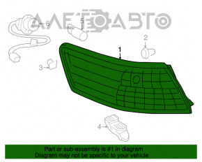 Lampa exterioară aripă stângă Toyota Camry v40 07-09 hibrid, zgârieturi