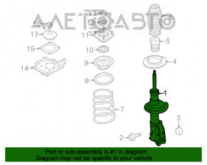 Suport amortizor asamblat dreapta față Mazda CX-7 06-09