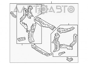 Televizor panou radiator Lexus RX300 RX330 RX350 RX400h 04-09 nou neoriginal.