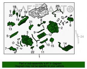 Печка в сборе Nissan Leaf 13-17 без тена