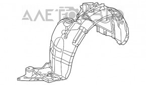 Bara de protecție față dreapta Nissan Leaf 11-17