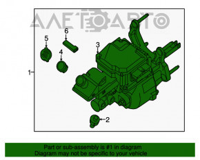 Главный тормозной цилиндр с ваккумным усилителем в сборе Nissan Leaf 13-17