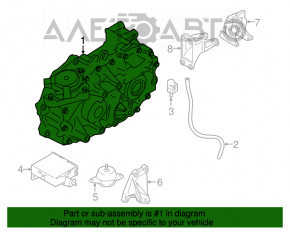 Редуктор передний Nissan Leaf 13-17 53к гудит