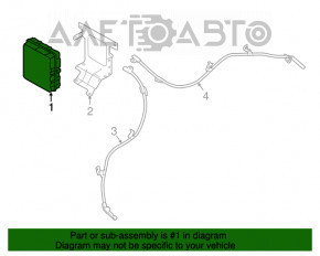 BRAKE POWER SUPPLY Nissan Leaf 13-17 сломаны крепления