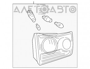 Lampa interioară pentru capacul portbagajului dreapta Lexus RX300 RX330 04-06 pre-restilizare