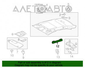 Manerul plafonului din spate stânga pentru Lexus RX350 RX450h 10-15, culoare bej.