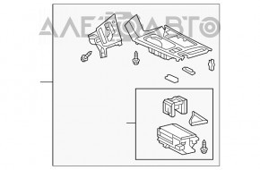 Garnitură pentru suport de pahare din lemn maro consola centrală Lexus RX350 RX450h 13-15 negru, joyce