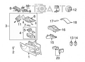 Garnitură pentru suport de pahare din lemn maro consola centrală Lexus RX350 RX450h 13-15 negru, joyce