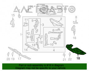 Protecția motorului spate pentru Toyota Highlander 11-13