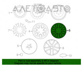 Roată de 16 inch, 6,5J, 5x114,3 Toyota Camry v40 cu jantă.