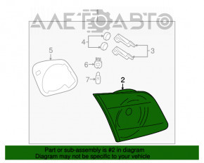 Lampa interioară pentru capacul portbagajului dreapta Mazda3 03-08 HB, recondiționată, pentru polizare