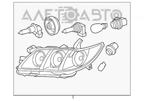 Фара передняя левая Toyota Camry v40 07-09 голая голая usa галоген новый неоригинал