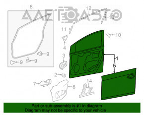 Ușă asamblată față stânga Toyota Prius 30 10-15