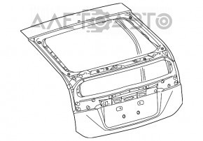 Ușa portbagajului goală cu geam Toyota Prius 30 10-15