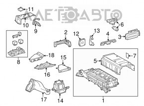 Blocul de siguranțe al bateriei Toyota Prius 30 10-15