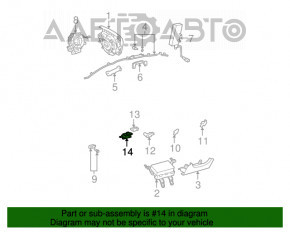 Modulul airbag SRS calculator pentru airbag-urile Toyota Prius 30 10-15