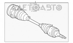 Ax cu semiasa spate dreapta pentru Lexus GS350 GS430 GS450h 06-11, nou, neoriginal, marca GSP.