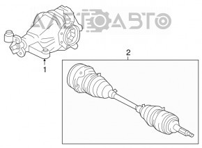 Привод полуось задняя правая Lexus GS350 GS430 GS450h 06-11 GSP