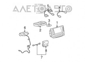 Компьютер навигации Lexus ES350 07-12