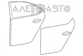 Ușa goală din spate, stânga, pentru Lexus LS460 LS600h 07-12.