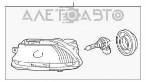 Противотуманная фара птф левая Lexus LS460 LS600h 07-09 дорест