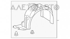 Bara de protecție față dreapta Lexus LS460 LS600h 07-12 nouă, originală OEM