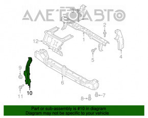 Bara de blocare a capotei Nissan Leaf 13-17