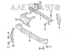 Bara de blocare a capotei Nissan Leaf 13-17