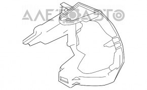 Suportul drept al farului principal Nissan Leaf 11-17, nou, original OEM