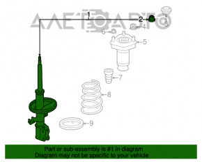 Suportul complet al amortizorului spate stânga pentru Lexus RX400h 06-09 FWD