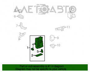 Blocul de siguranțe de pe bordul stâng al mașinii Lexus RX400h 06-09