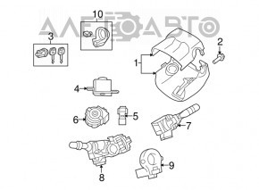 Senzorul unghiului de rotire a volanului pentru Toyota Highlander 08-13