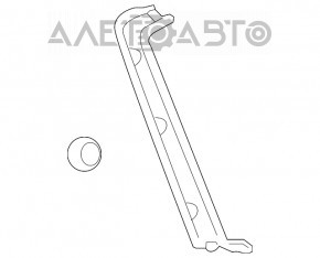 Capacul portbagajului dreapta Toyota Highlander 08-13 gri tip 1 zgârieturi