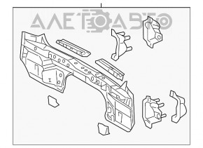 Panoul din spate al Toyota Highlander 08-13