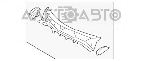 Suport de ștergătoare metalic Toyota Highlander 08-13 cu lovituri.