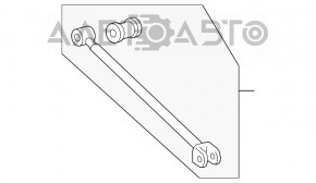 Maneta transversală spate dreapta spate Toyota Highlander 08-13 AWD nou OEM original