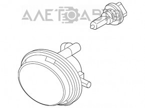 Farul de ceață dreapta pentru Mazda CX-7 06-09, nou, neoriginal.